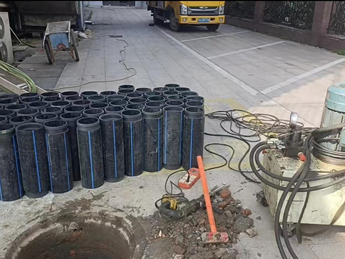 湘乡PE置换管厂家 DN315置换管 非开挖管短管置换